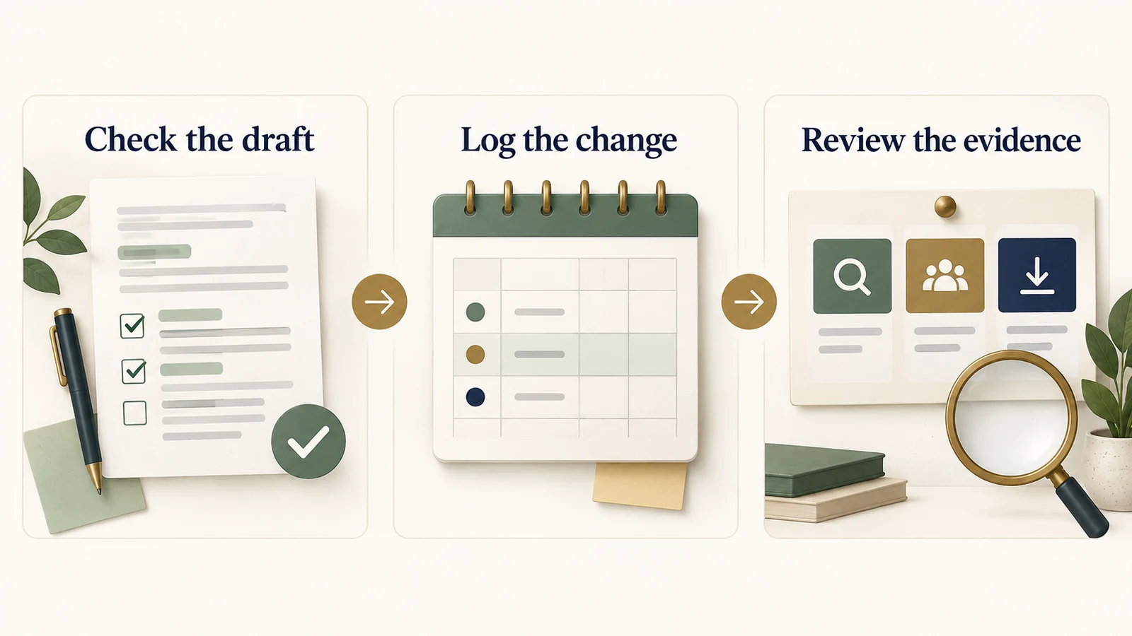 Check the listing draft, log the change, and review the acquisition evidence without assuming the result will improve.